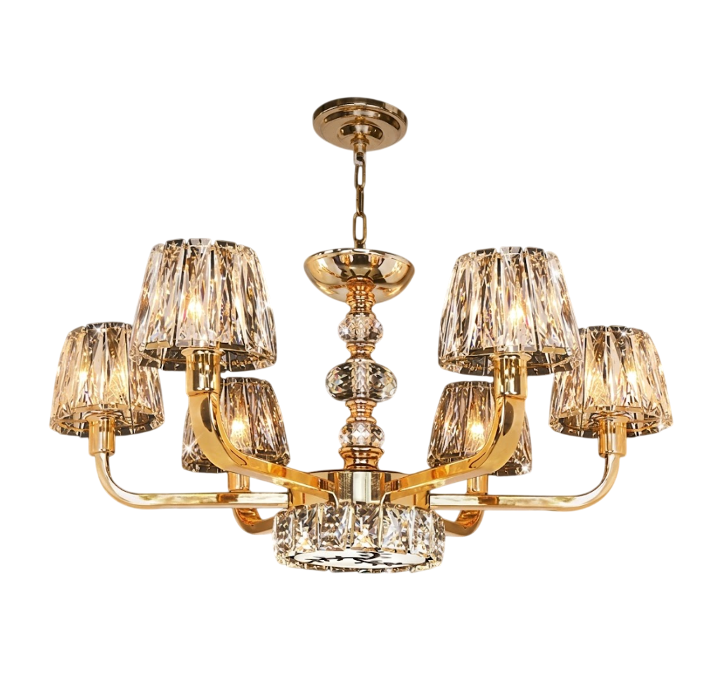 Đèn Chùm Pha Lê NC 7037/6 | Đèn Trang Trí Thủ Dầu Một Bình Dương - Ngọc Thúy Home