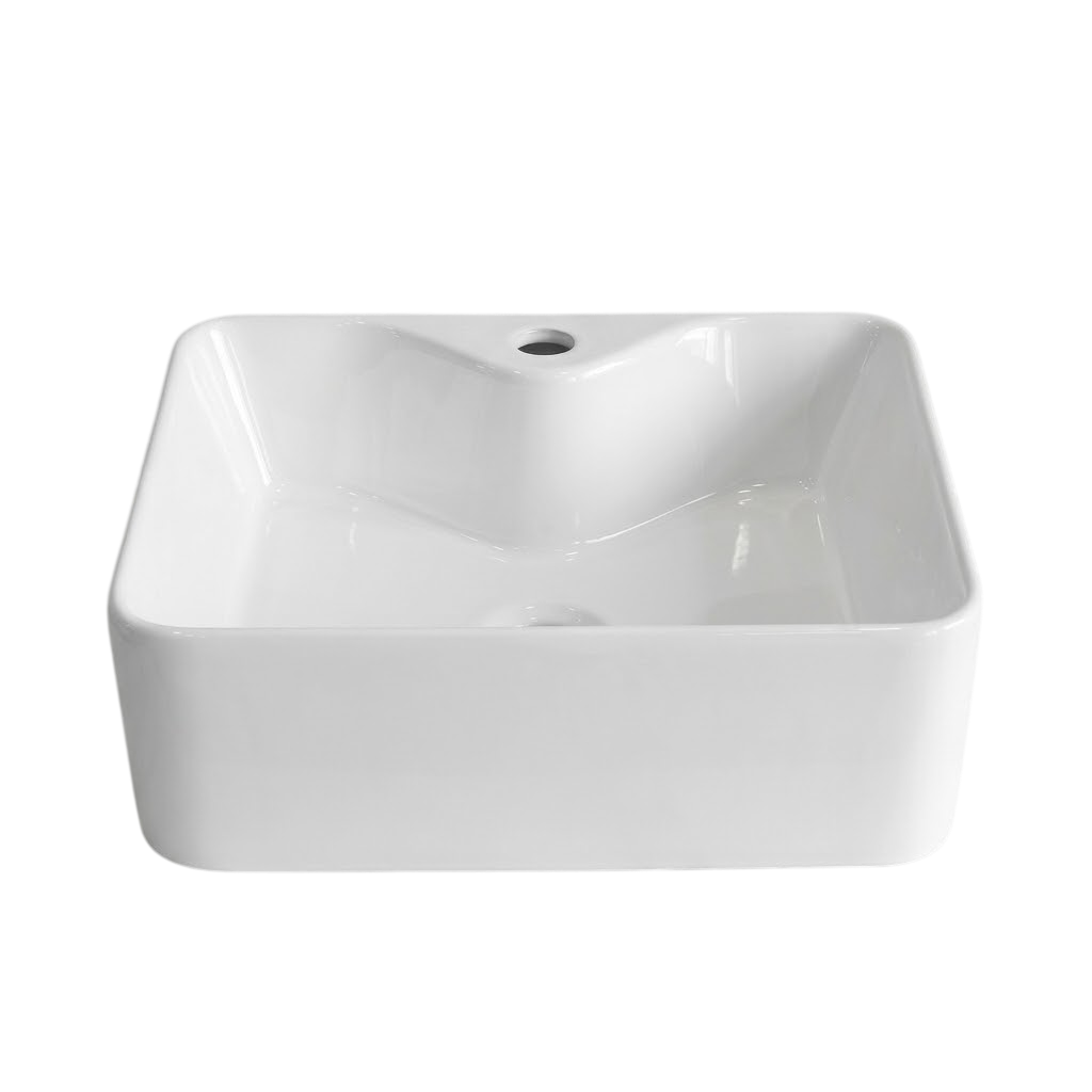 Chậu Lavabo sứ đặt bàn cao cấp - Trắng bóng - Ngọc Thúy Home