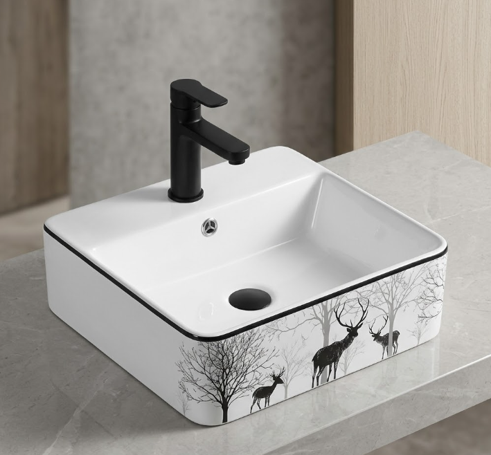 Chậu Lavabo Treo Tường Nghệ Thuật LB 46 | Lavabo Bình Dương - Ngọc Thúy Home