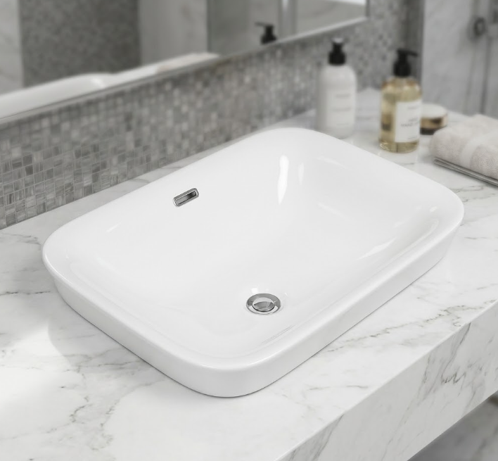 Chậu Lavabo Bán Âm LB 89 | Lavabo Bình Dương