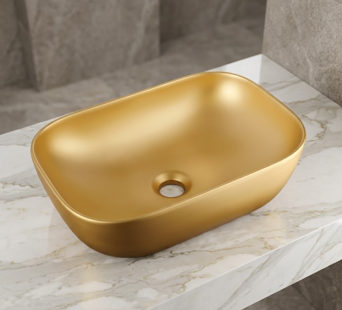 Chậu Lavabo Đặt Bàn LB 81 Vàng | Lavabo Bình Dương - Ngọc Thúy Home
