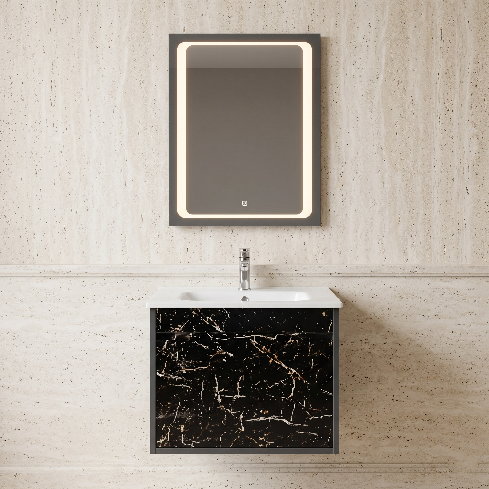 Tủ Lavabo PVC Vân Đá Đen Tủ Lavabo 09 | Lavabo Bình Dương - Ngọc Thúy Home