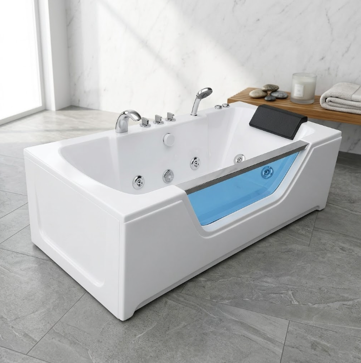 Bồn Tắm Massage Kính BT 02 | Thiết Bị Vệ Sinh Bình Dương - Ngọc Thúy Home