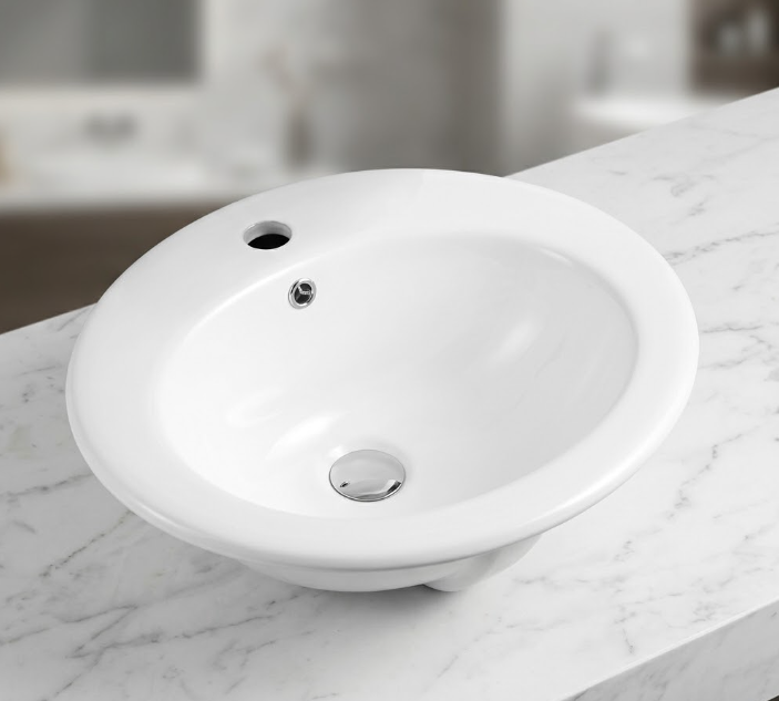 Chậu Lavabo Bán Âm LB 37 | Lavabo Bình Dương