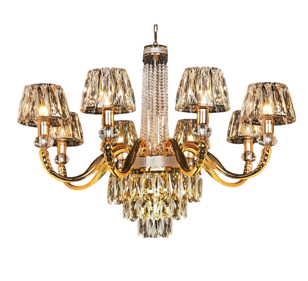 Đèn Chùm Pha Lê NC 9366/8 | Đèn Trang Trí Thủ Dầu Một Bình Dương - Ngọc Thúy Home