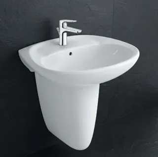 Bộ chậu rửa lavabo treo tường INAX L-284V và chân lửng INAX L-284VC - Nội Thất Ngọc Thúy