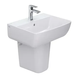 Bộ chậu rửa lavabo treo tường INAX L-312V và chân lửng INAX L-298VC - Nội Thất Ngọc Thúy