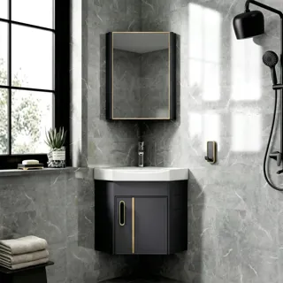 Bộ Tủ Chậu Lavabo Góc Nhôm Tủ Nhôm 11 | Lavabo Bình Dương - Nội Thất Ngọc Thúy