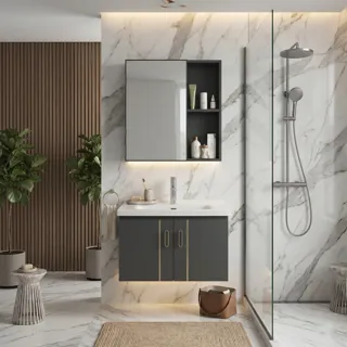 Bộ Tủ Lavabo Treo Tường N05X | Lavabo Bình Dương - Nội Thất Ngọc Thúy