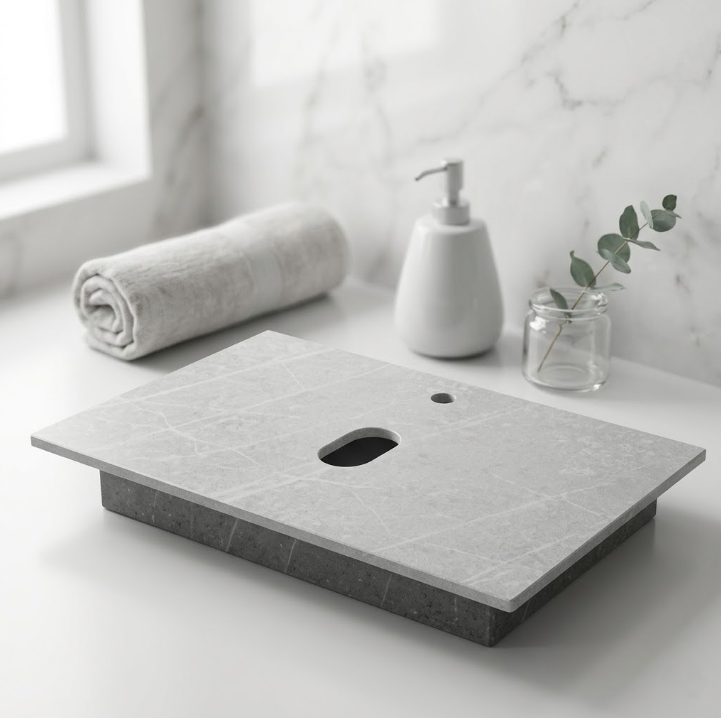 Bàn Đá Lavabo BD-019 Xám | Lavabo Bình Dương - Ngọc Thúy Home