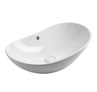 Chậu Lavabo Sứ Nghệ Thuật Trắng LB 63 | Lavabo Bình Dương - Nội Thất Ngọc Thúy