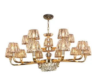 Đèn Chùm Pha Lê NC 7037/10+5 | Đèn Trang Trí Thủ Dầu Một Bình Dương - Nội Thất Ngọc Thúy