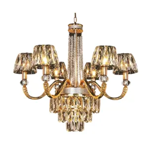 Đèn Chùm Pha Lê NC 9366/6 | Đèn Trang Trí Thủ Dầu Một Bình Dương - Nội Thất Ngọc Thúy