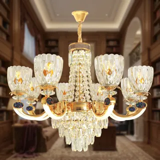 Đèn Chùm Pha Lê NC 2360/8 LED | Đèn Trang Trí Thủ Dầu Một Bình Dương - Nội Thất Ngọc Thúy