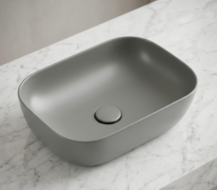 Chậu Lavabo LB 42 Xám | Lavabo Bình Dương - Ngọc Thúy Home