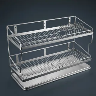 Kệ úp chén bát 2 tầng inox 304 KC - 04 - Nội Thất Ngọc Thúy