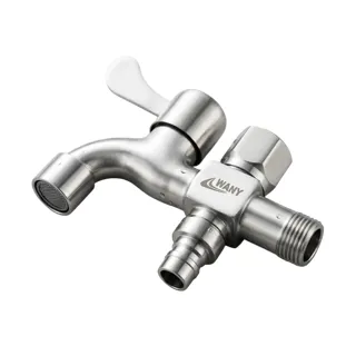 Vòi Hồ 2 Đầu Inox 304 (Vòi Máy Giặt) WANY | Thiết Bị Nhà Bếp Bình Dương - Nội Thất Ngọc Thúy